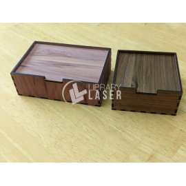 Open Lid Box Organizer - Desktop Storage Laser Cut Template