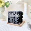 Set de posavasos Park Your Drink con soporte vector corte láser