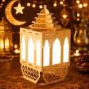 Ramadan Lantern - Islamic Home Decor Lamp Laser Cut Vector