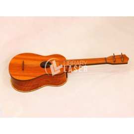 Guitarra de madera rock juguete musical vector corte láser