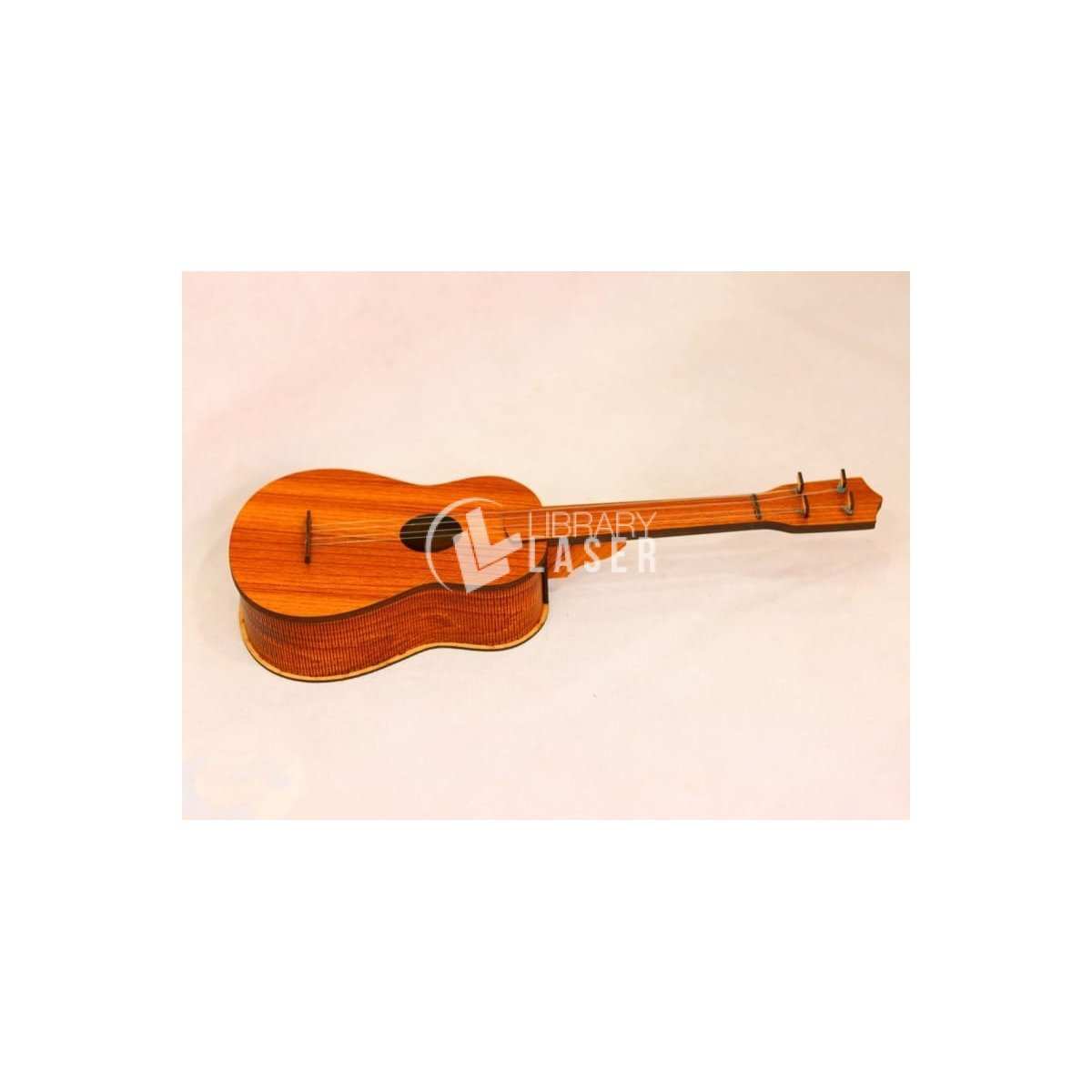 Guitarra de madera rock juguete musical vector corte láser