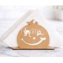 Happy Face Napkin Holder - Cute Kitchen Laser Cut Design