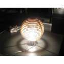 Spherical Globe Lamp - Geometric Wood Laser Cut Design