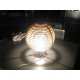 Spherical Globe Lamp - Geometric Wood Laser Cut Design