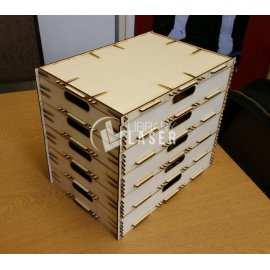 Stackable Storage Boxes - Modular Organizer Laser Cut Plan