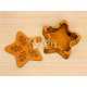 Caja de madera forma de estrella con tapa archivo láser