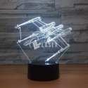 Star Wars X-Wing 3D Illusion Lamp - Acrylic Laser Cut Vector