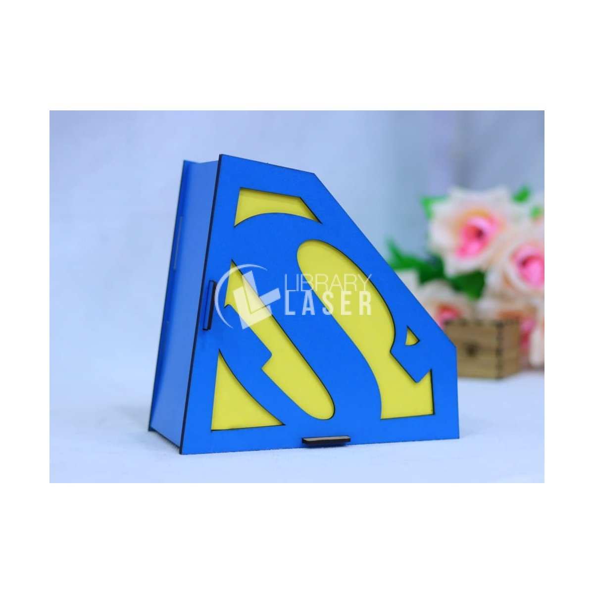 Superman Gift Box - Superhero Theme Laser Cut Packaging