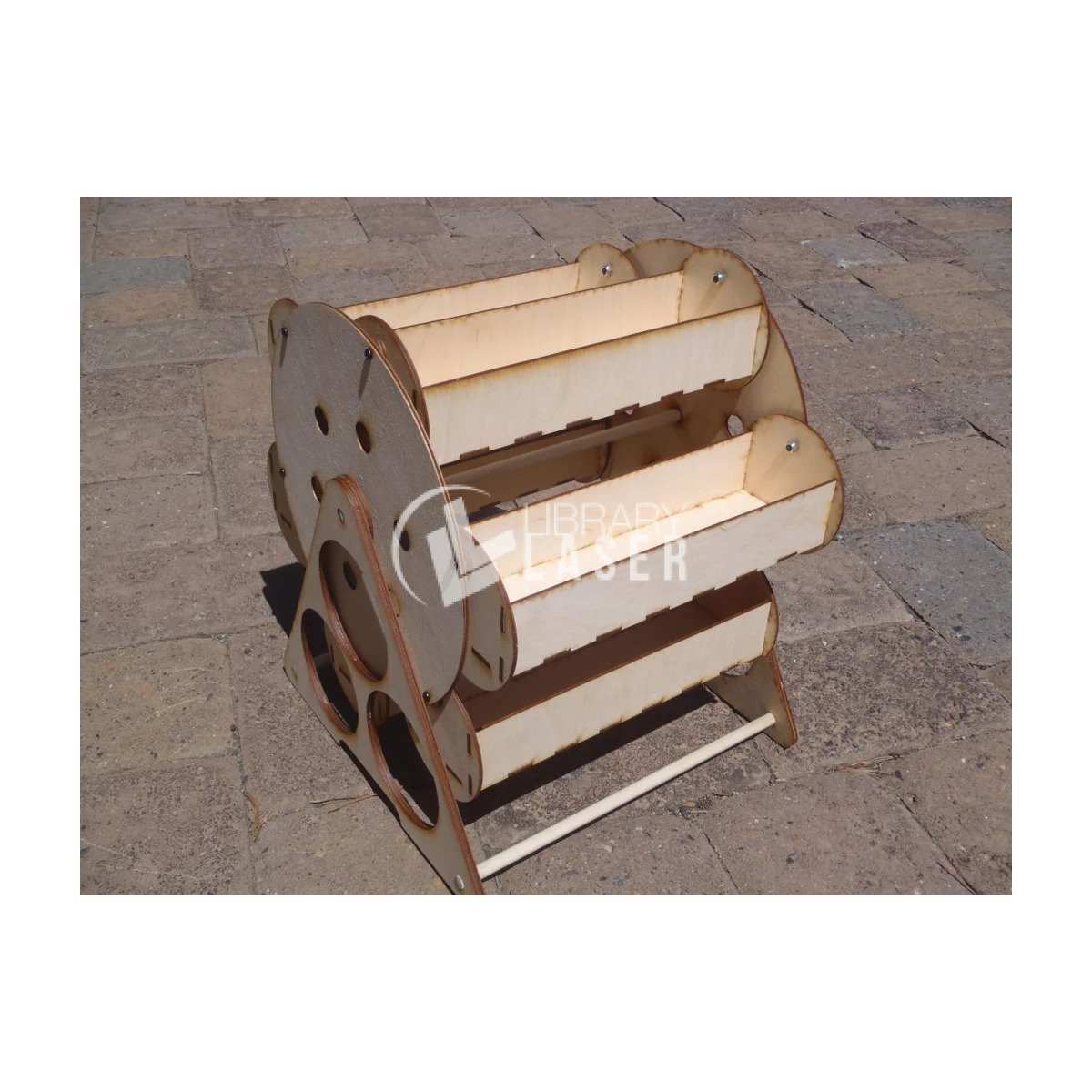 Tray Carousel Organizer - Rotating Table Display Laser Cut File