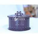 Round Decorative Gift Box - Wood Plywood Laser Cut Template