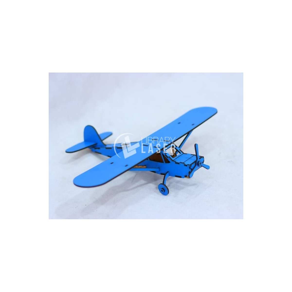 Avión de juguete de madera infantil vector corte láser