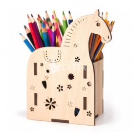 Pencil holder in the shape of a horse Design