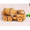 Cement Mixer Toy Truck - 3D Wood Model Laser Cut Plan