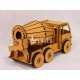 Cement Mixer Toy Truck - 3D Wood Model Laser Cut Plan