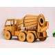 Cement Mixer Toy Truck - 3D Wood Model Laser Cut Plan