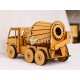 Cement Mixer Toy Truck - 3D Wood Model Laser Cut Plan