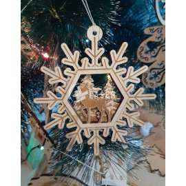 Christmas Deer & Snowflakes - Tree Ornaments Laser Cut Files