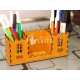 Desk Organizer Pen Holder - Office Storage Laser Cut Vector