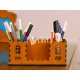 Organizador de escritorio portabolígrafos madera vector láser