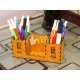 Desk Organizer Pen Holder - Office Storage Laser Cut Vector