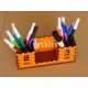 Desk Organizer Pen Holder - Office Storage Laser Cut Vector