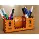 Desk Organizer Pen Holder - Office Storage Laser Cut Vector