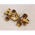 Modelo 3D auto de carreras Fórmula 1 madera vector láser