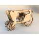 Wooden Gear 3D Car Puzzle - Mechanical Toy Laser Cut File