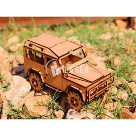 Land Rover 4x4 Jeep 3D Puzzle - Off-Road Toy Laser Cut Plan
