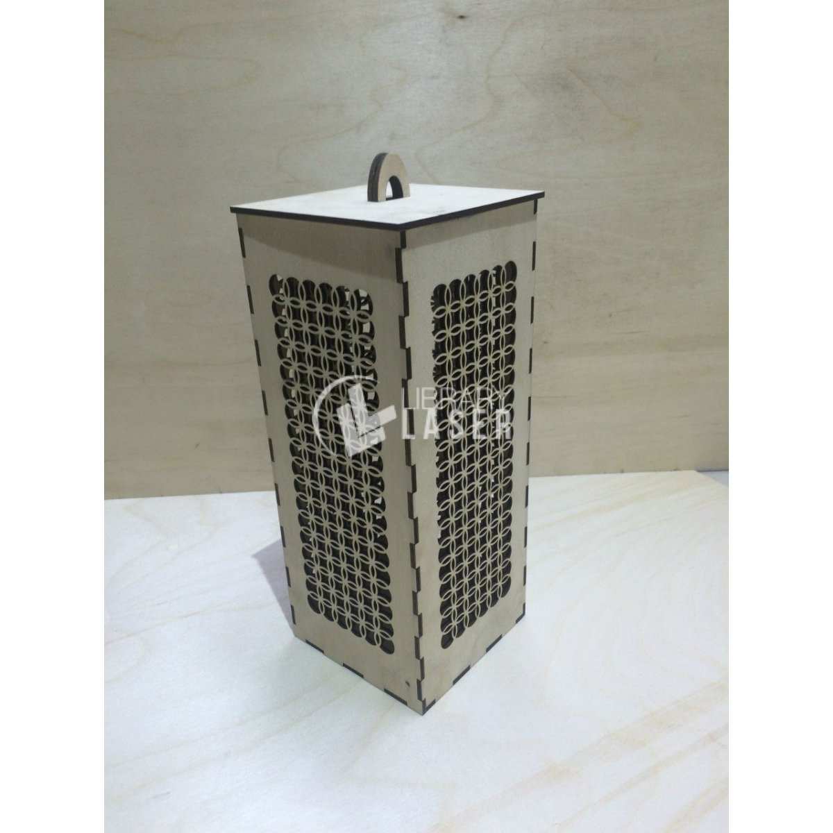 Night Light Shadow Box - Decorative Wood Lamp Laser Cut File
