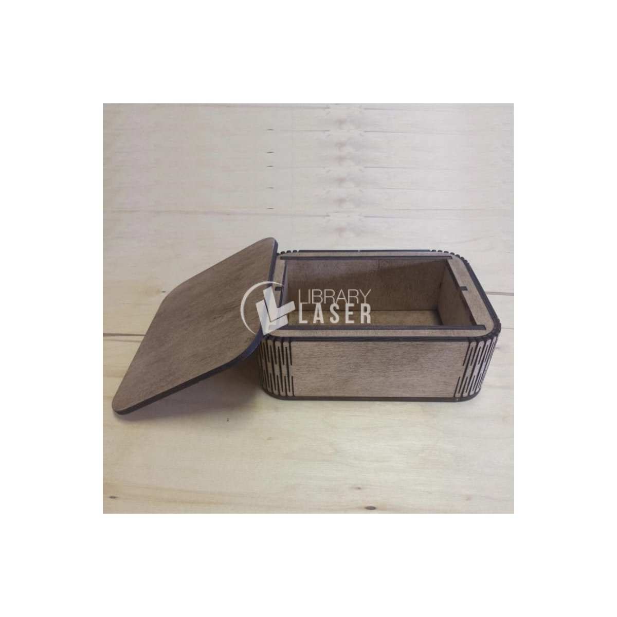 Shallow Wood Tray Organizer - Desk Storage Laser Cut Vector