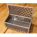 Caja de madera patrón japonés Wagara Kojitsunagi láser