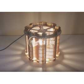 Living Hinge Lampshade 01 - Flexible Wood Laser Cut SVG