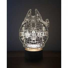 Millennium Falcon 3D Lamp - Star Wars Acrylic Laser Cut File