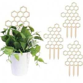 Soporte de Planta Panal de Madera