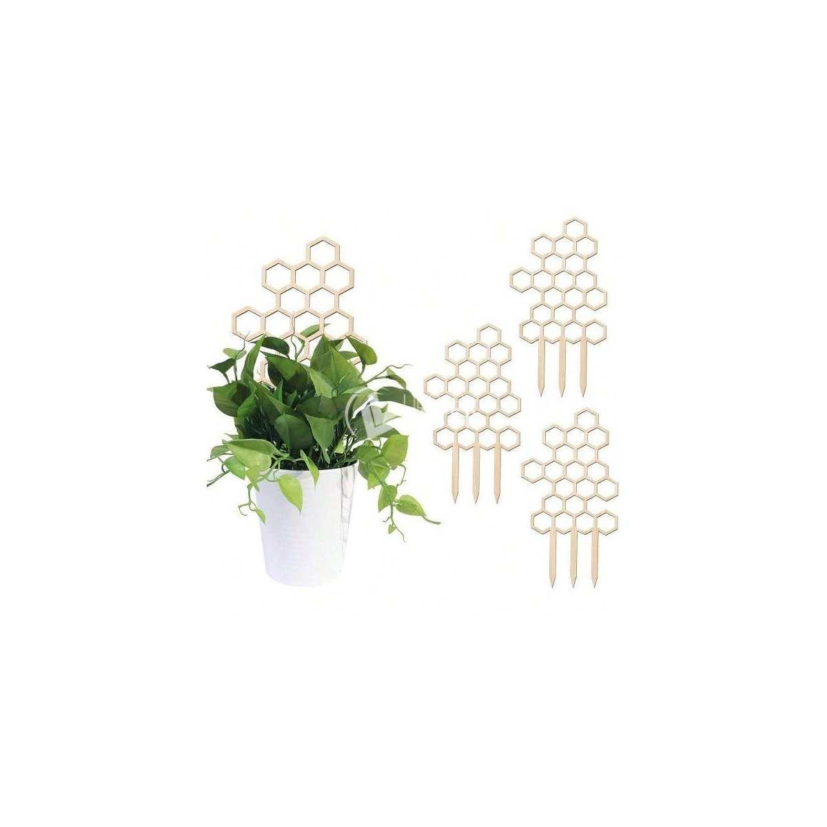 Wooden Honeycomb Plant Support Plant Climbing Stand Creative Lattice Climbing Plant Holder