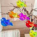 Wooden 3d Birds For Kids Arts And Crafts Wind Chimes