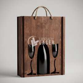 Wine holder and glasses design