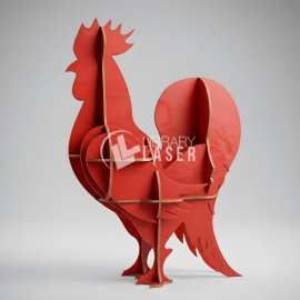 Gallo Rompecabezas 3D Diseño