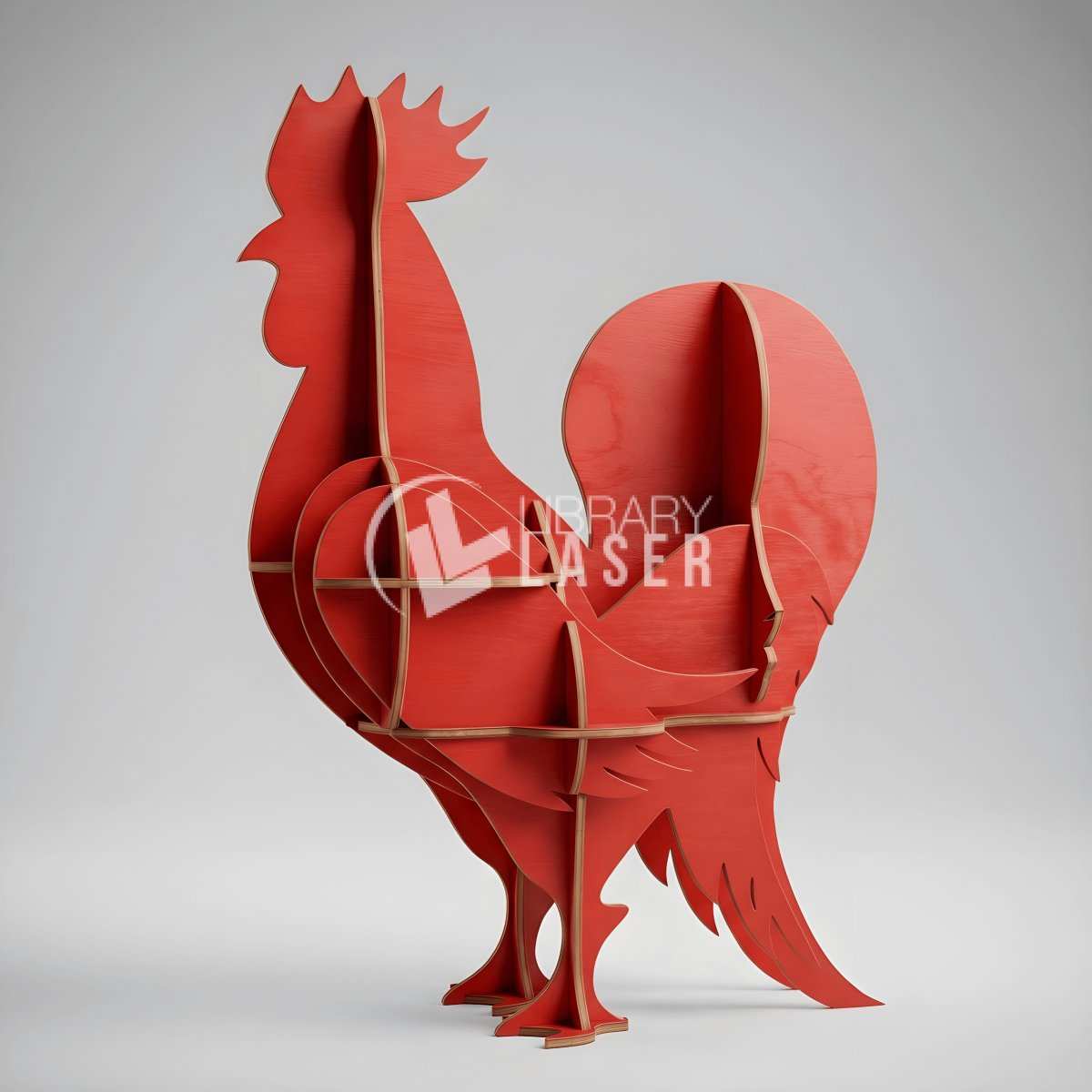 3D Rooster 3D Puzzle Design