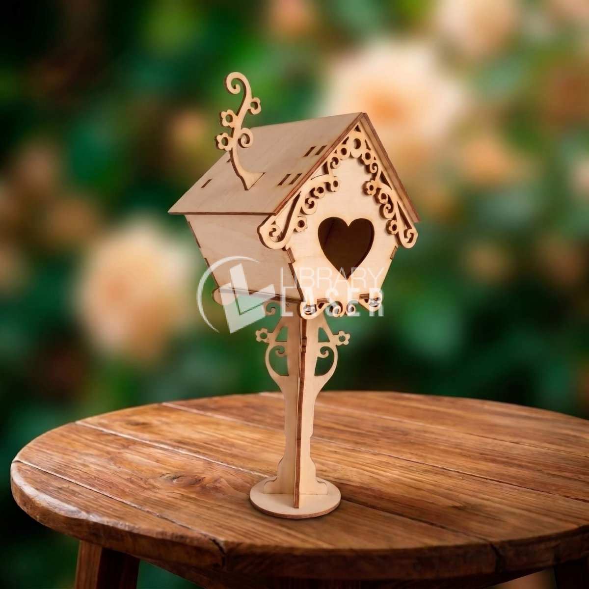 Casa para pájaros archivo corte láser madera