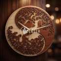 Yin yang clock