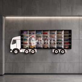 Shelf of cars