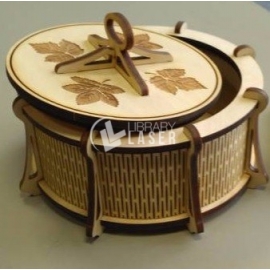 Round box with lid Design